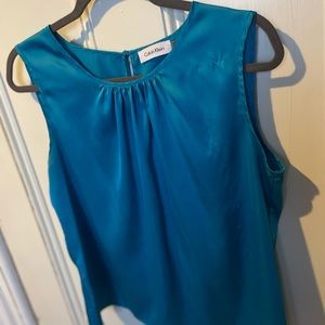 M blue calvin klein sleeveless blouse (tank top)
